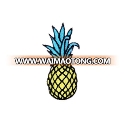 Pineapple Cartoon Cloth Badges Patch Embroidered Applique Sewing Label Clothes Stickers Apparel Badge P001-3